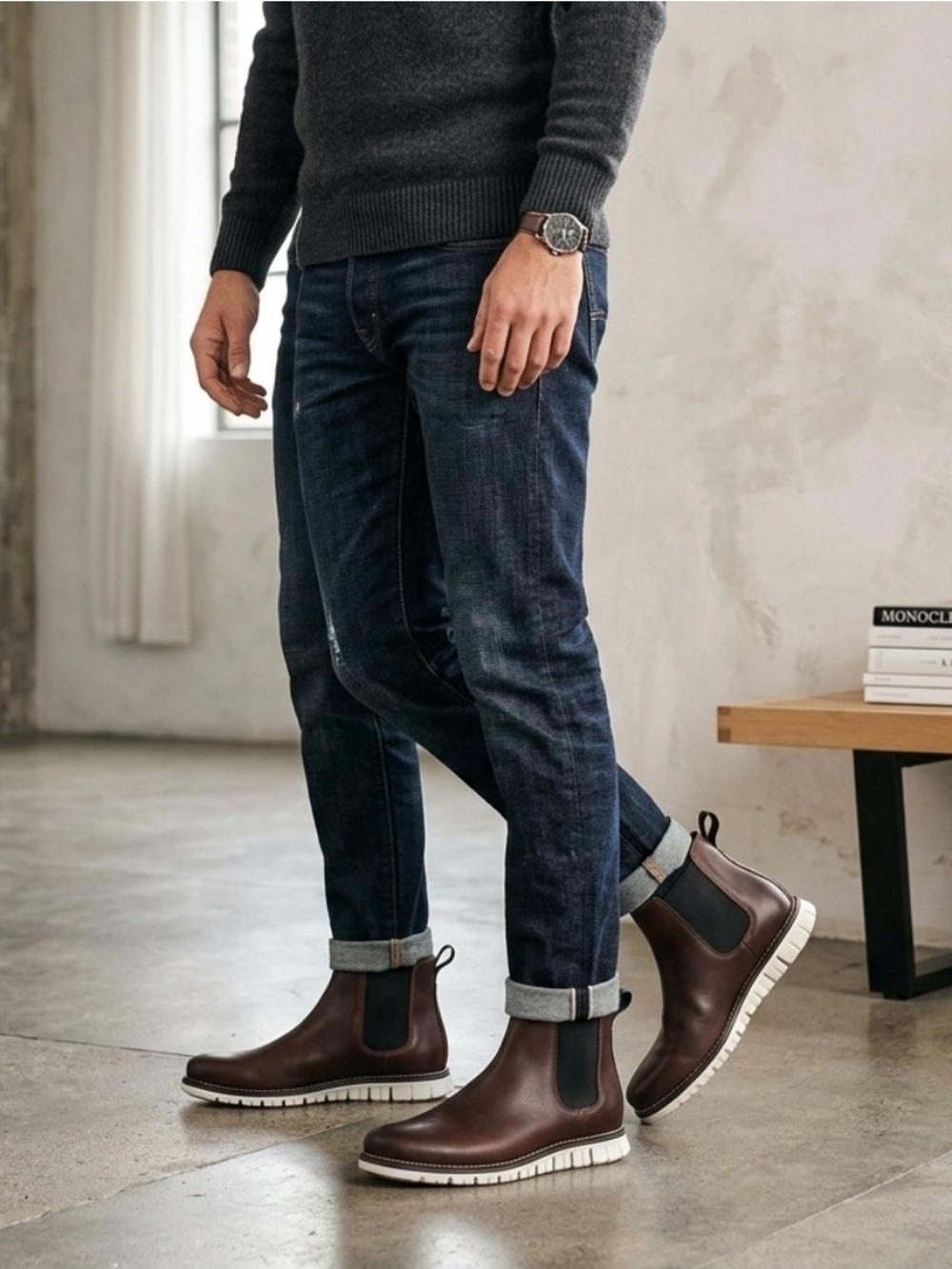Cole Haan Men's Brown and Tan Boots